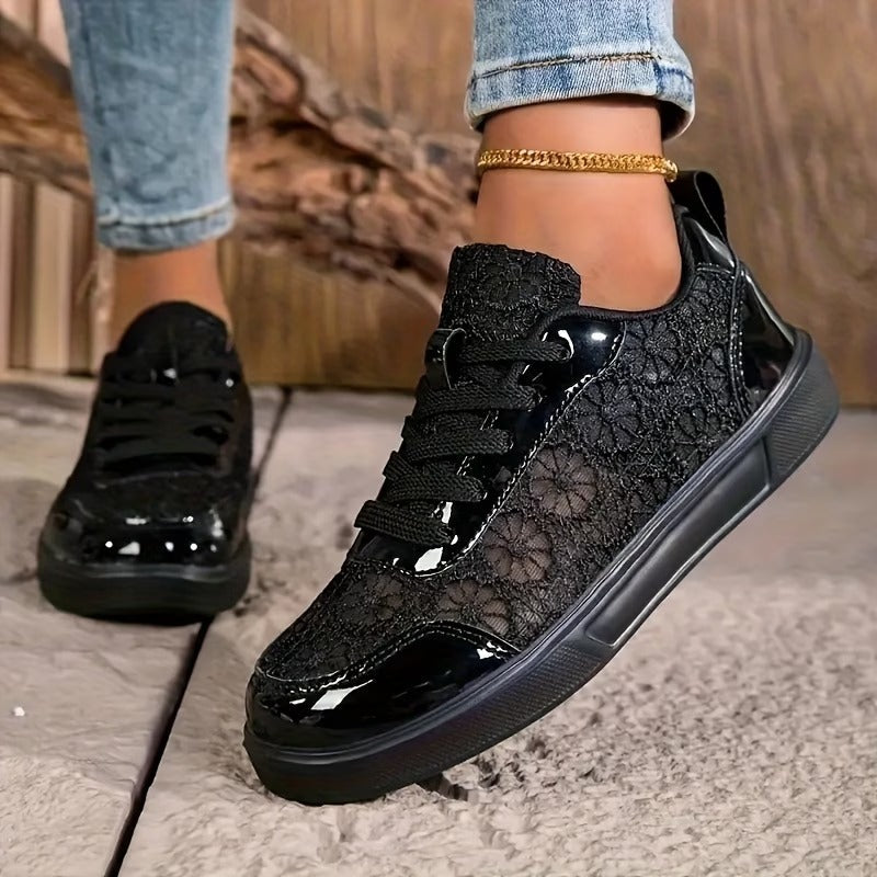 Lacielle | Baskets en Air-Mesh avec détail floral
