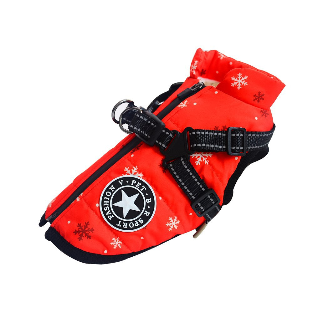 WoofGuard™ - Veste d'hiver imperméable avec harnais intégré
