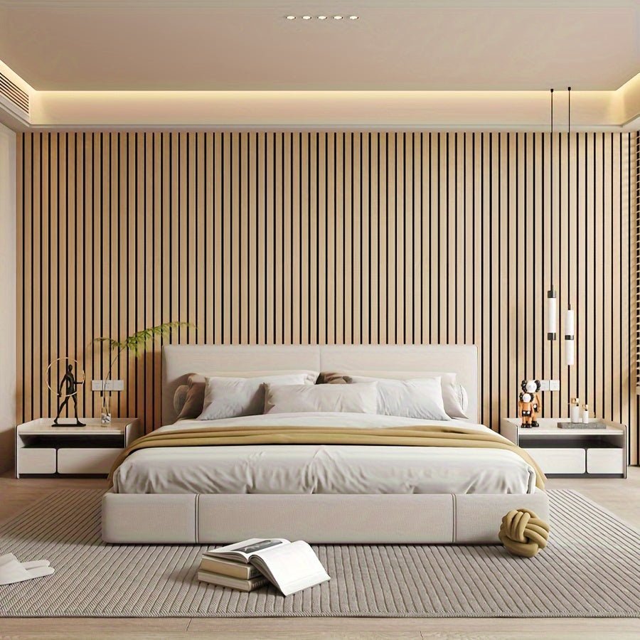 CleanWall - Panneaux Muraux 3D en PVC Autocollants Effet Bois avec Texture - Simple et Facile à Poser - Parfait pour Améliorer Votre Habitat