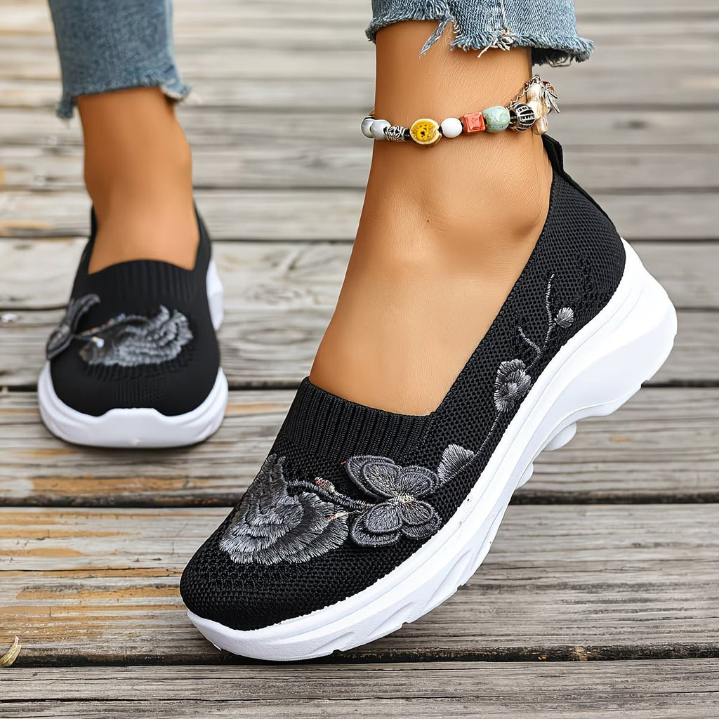 Lavinia | Mocassins brodés avec détail en papillon