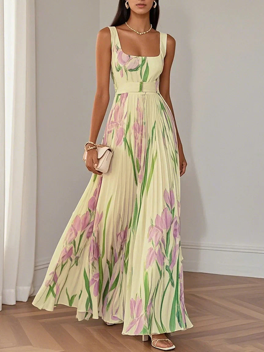 Mary™ - Robe Maxi Plissée Élégante