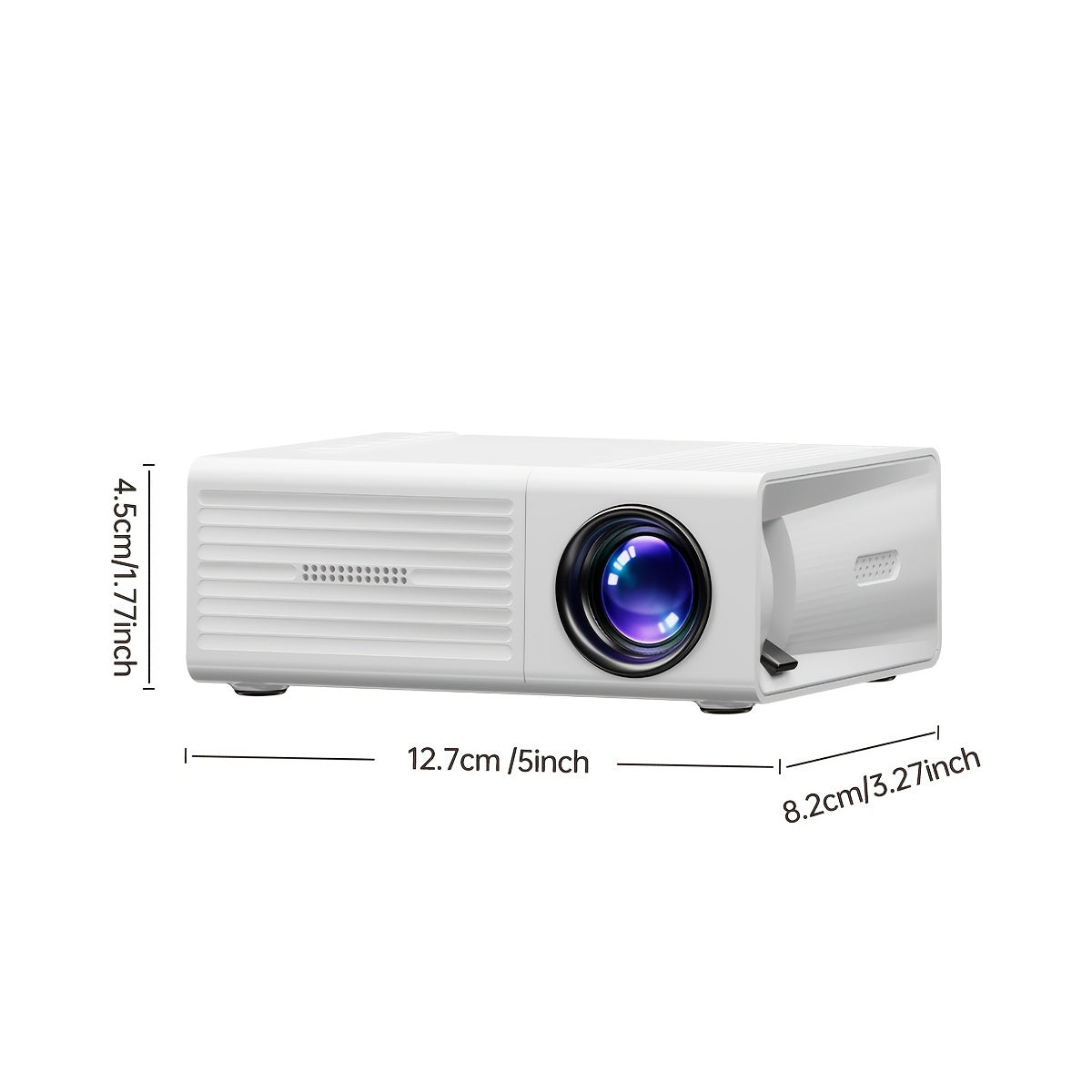 Mini Projecteur Ultra-Lumineux 3000 Lumens – Portable, HDTV & USB, Idéal pour Cinéma à Domicile & Extérieur !