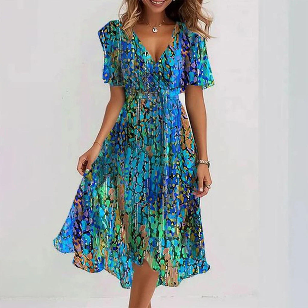 Eleonora - Robe élégante à manches courtes