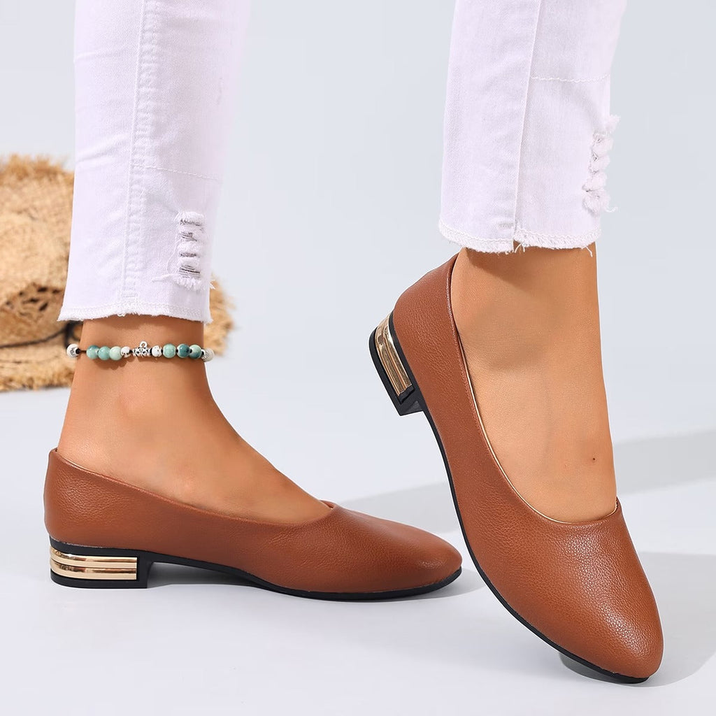Valesse | Ballerines en cuir confort avec semelle élégante