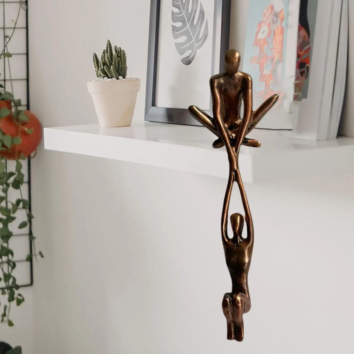 Amour Éternel et Force | Sculpture Figurine | Décoration Intérieure | Décoration Unique