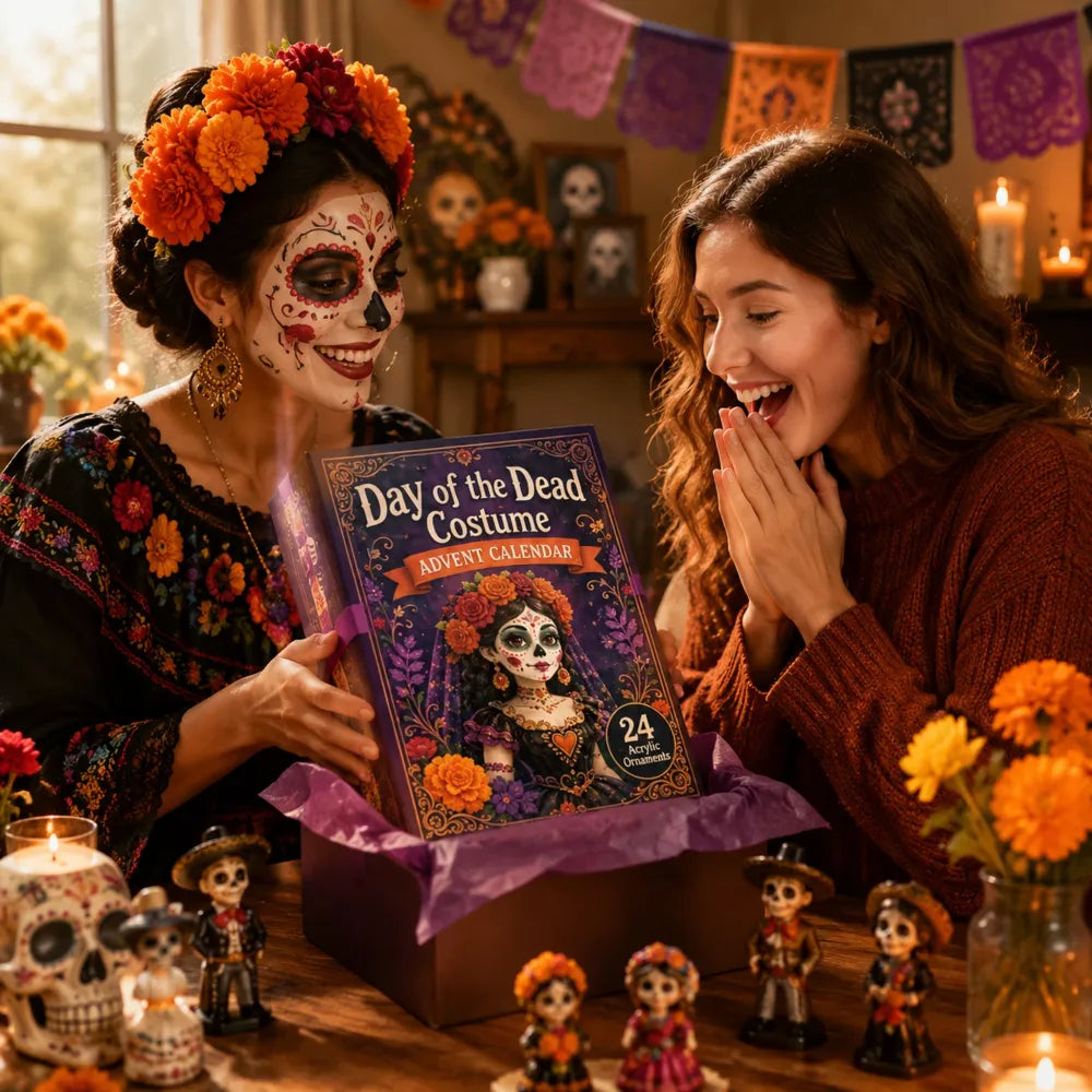 Calendrier de l'Avent du Jour des Morts 2026 – 24 Charms en Acrylique Boîte Surprise