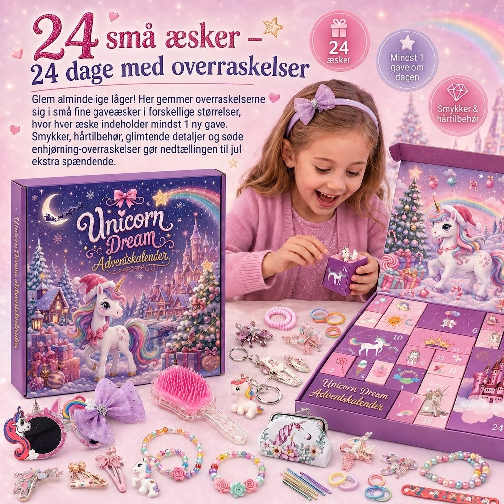 Calendrier de l'Avent Licorne 2026 – 24 Jours de Surprises Magiques