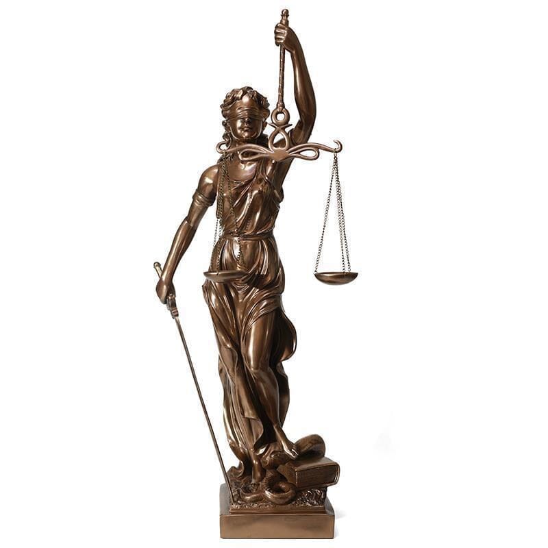 Statue décorative de la Déesse de la Justice