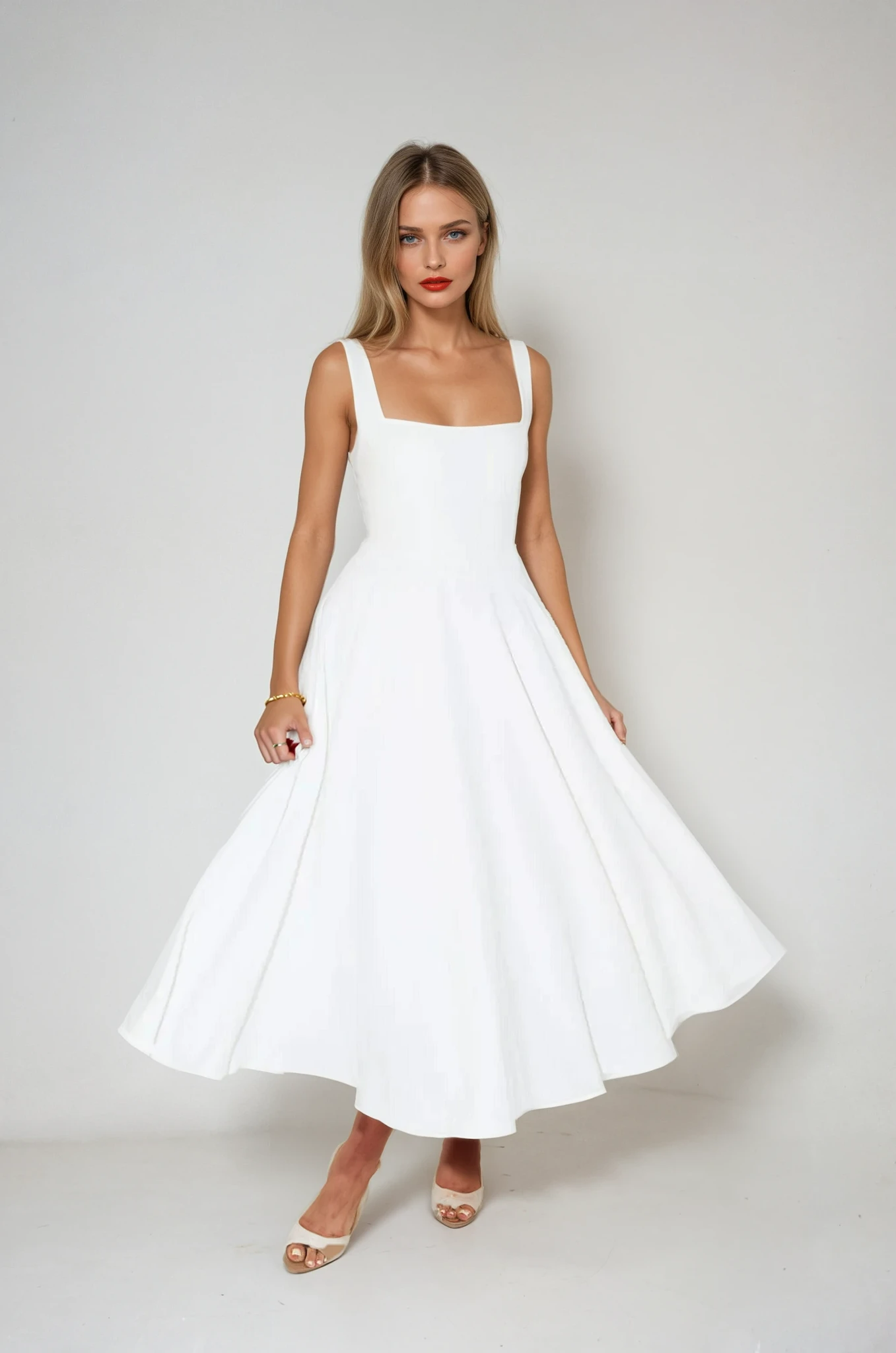 Robe Midi Cocktail Celeste Charm