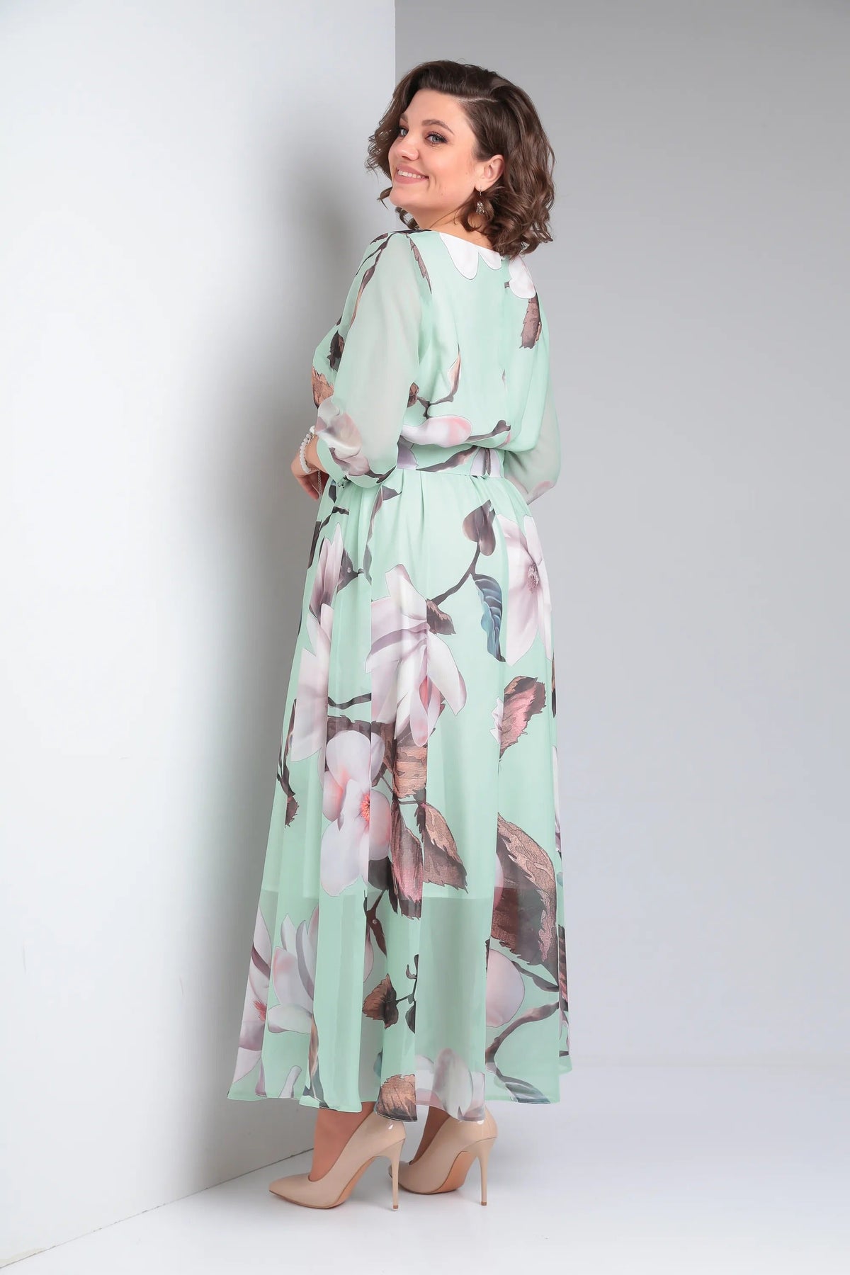Melaza | Robe maxi élégante avec imprimé floral et ceinture à la taille