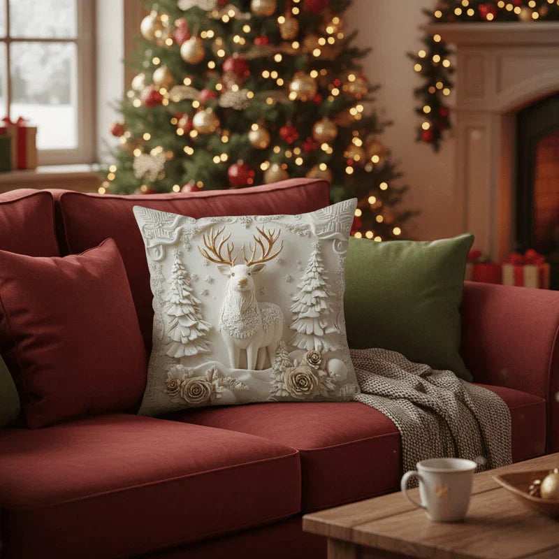 DecorCovers | Ensemble de 4 Housses Décoratives de Noël 3D