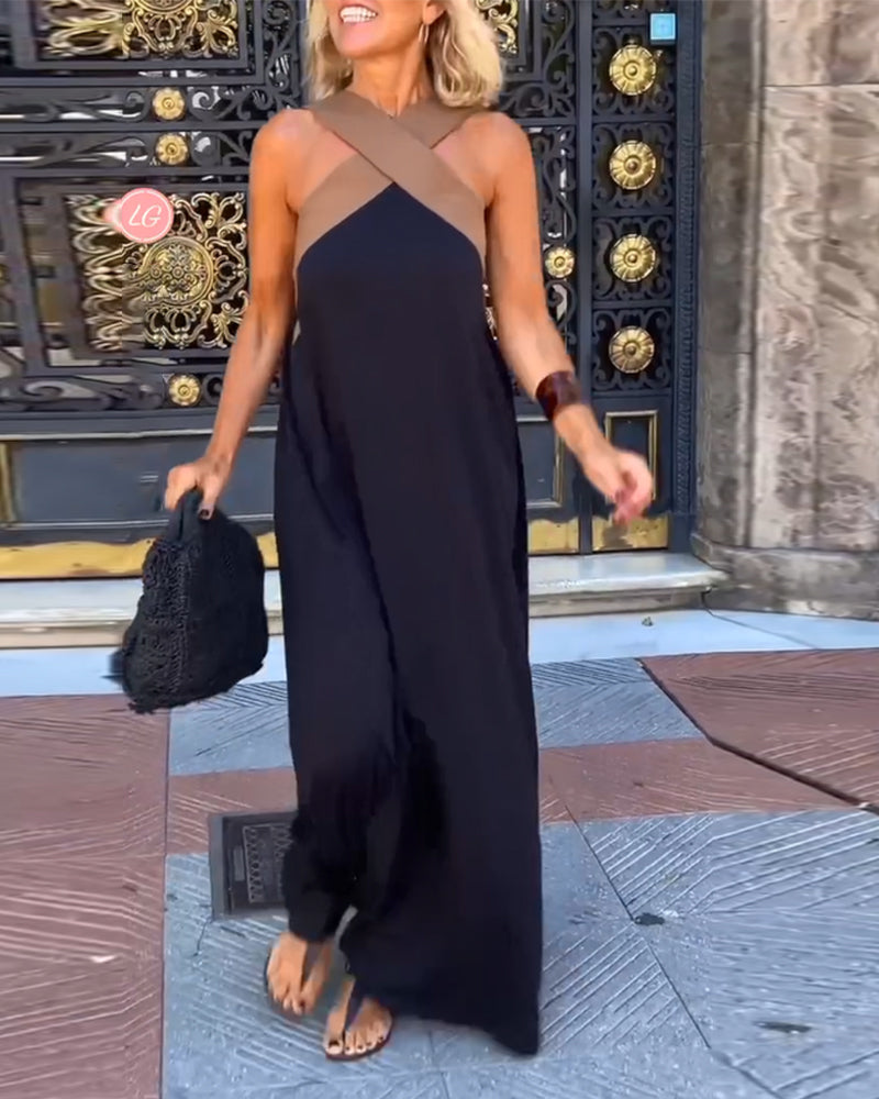 Mandie | Robe élégante dos nu avec design croisé