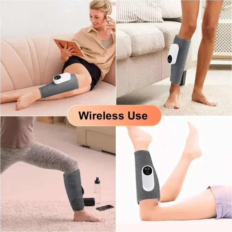 LegRelief Pro | Appareil de Massage des Jambes et Mollets Rechargeable sans Fil avec Compression d'Air