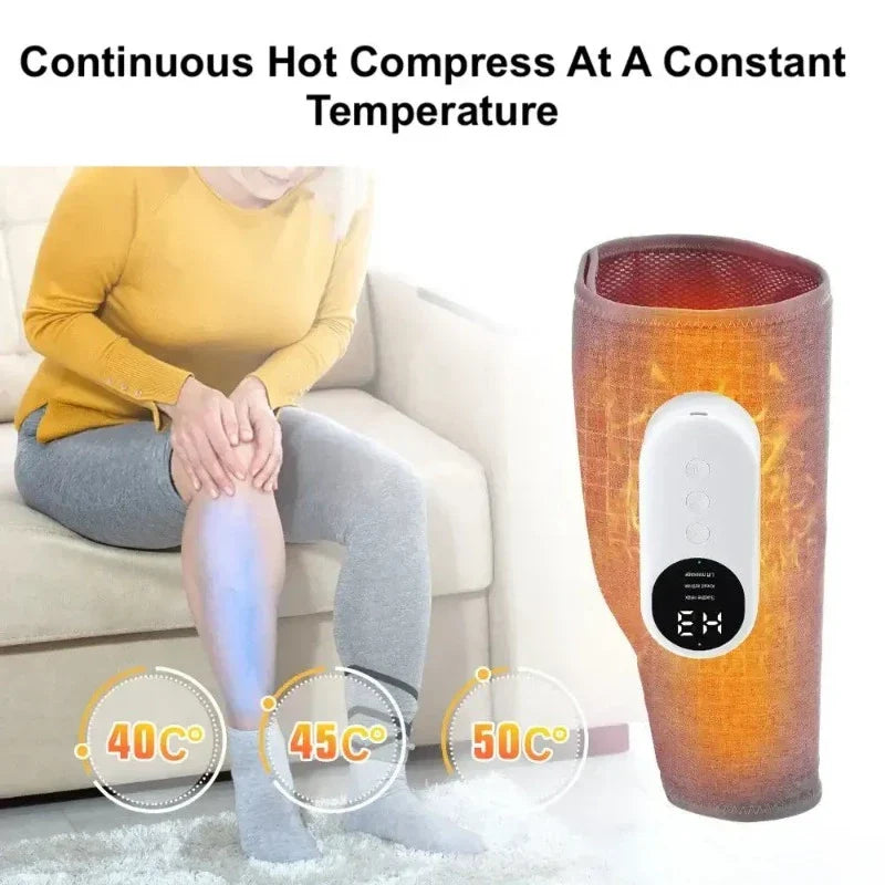 LegRelief Pro | Appareil de Massage des Jambes et Mollets Rechargeable sans Fil avec Compression d'Air