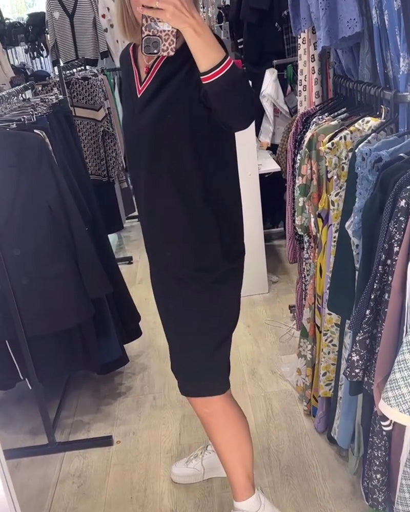 Elisa | Robe élégante à décolleté en V avec poches