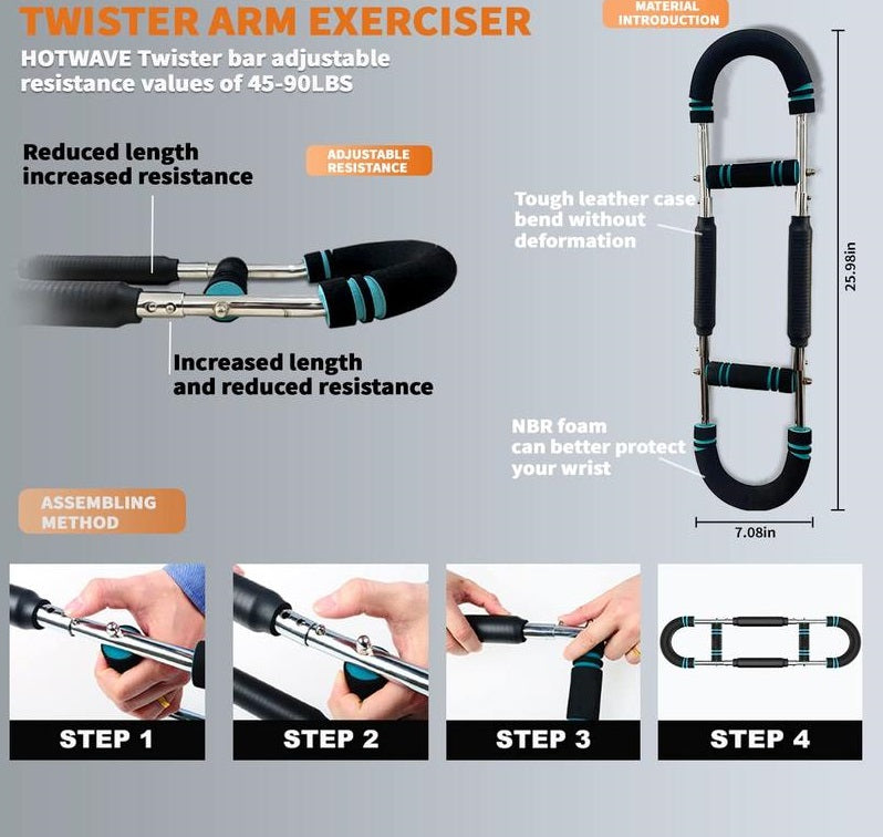 PowerTwist Exerciseur de Bras | Renforcer, développer et tonifier