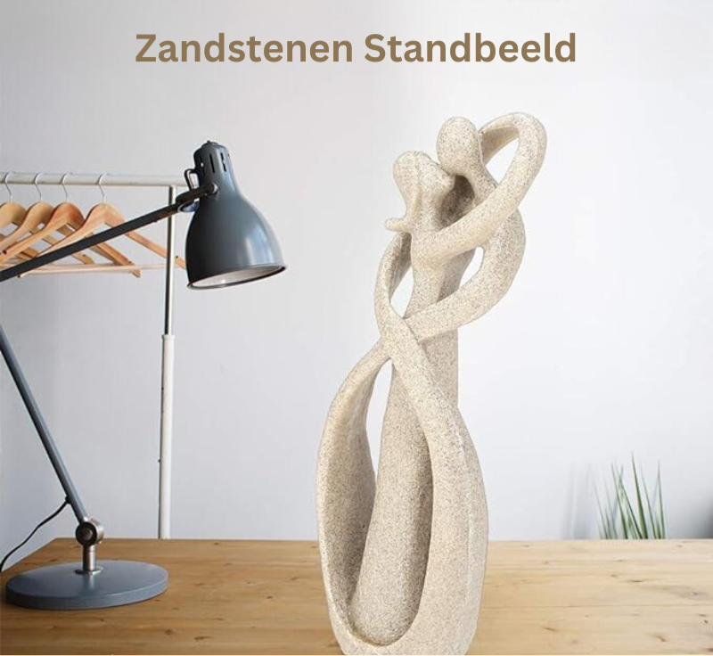 Étreinte Éternelle | Statue Abstraite | Amour Intemporel | Cadeau Unique