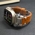 Bracelet Apple Watch en Cuir Véritable – Bracelet Élégant et Durable pour Votre Apple Watch