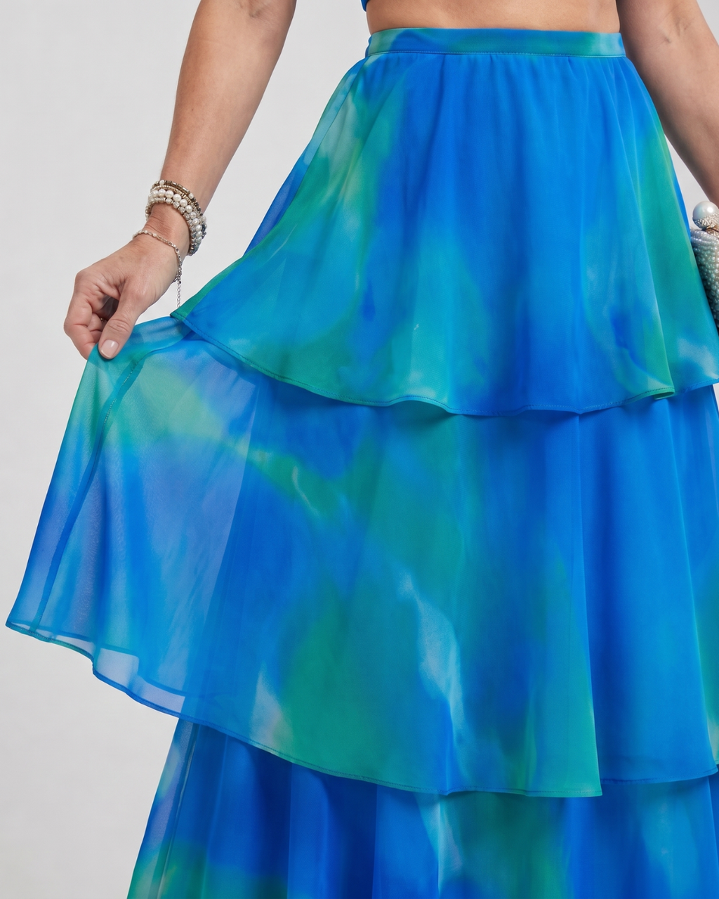 Mique | Robe Maxi à Découpes Florales Naturelles en Col Halter