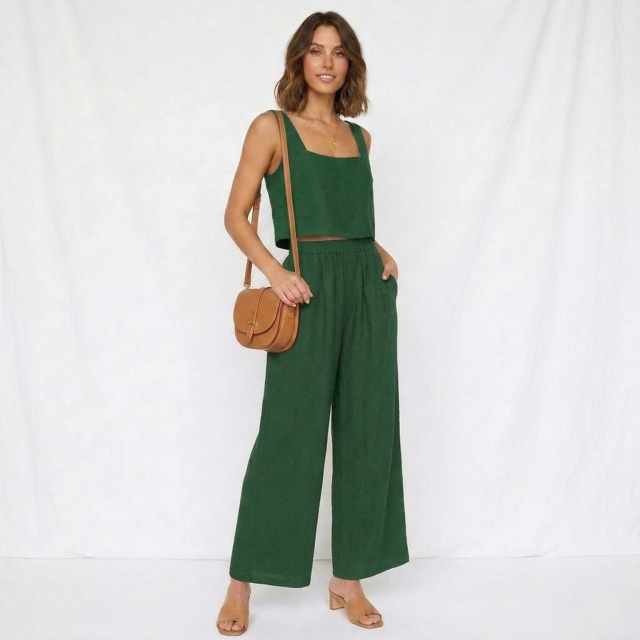 Ensemble Femme Deux Pièces Confort Top et Pantalon