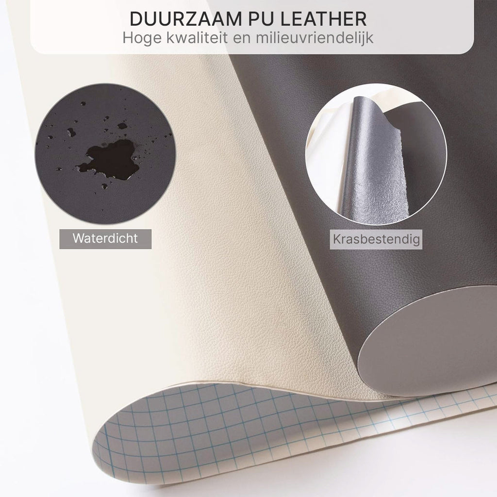 Patch de Réparation en Cuir PU Autocollant - Imperméable et Résistant