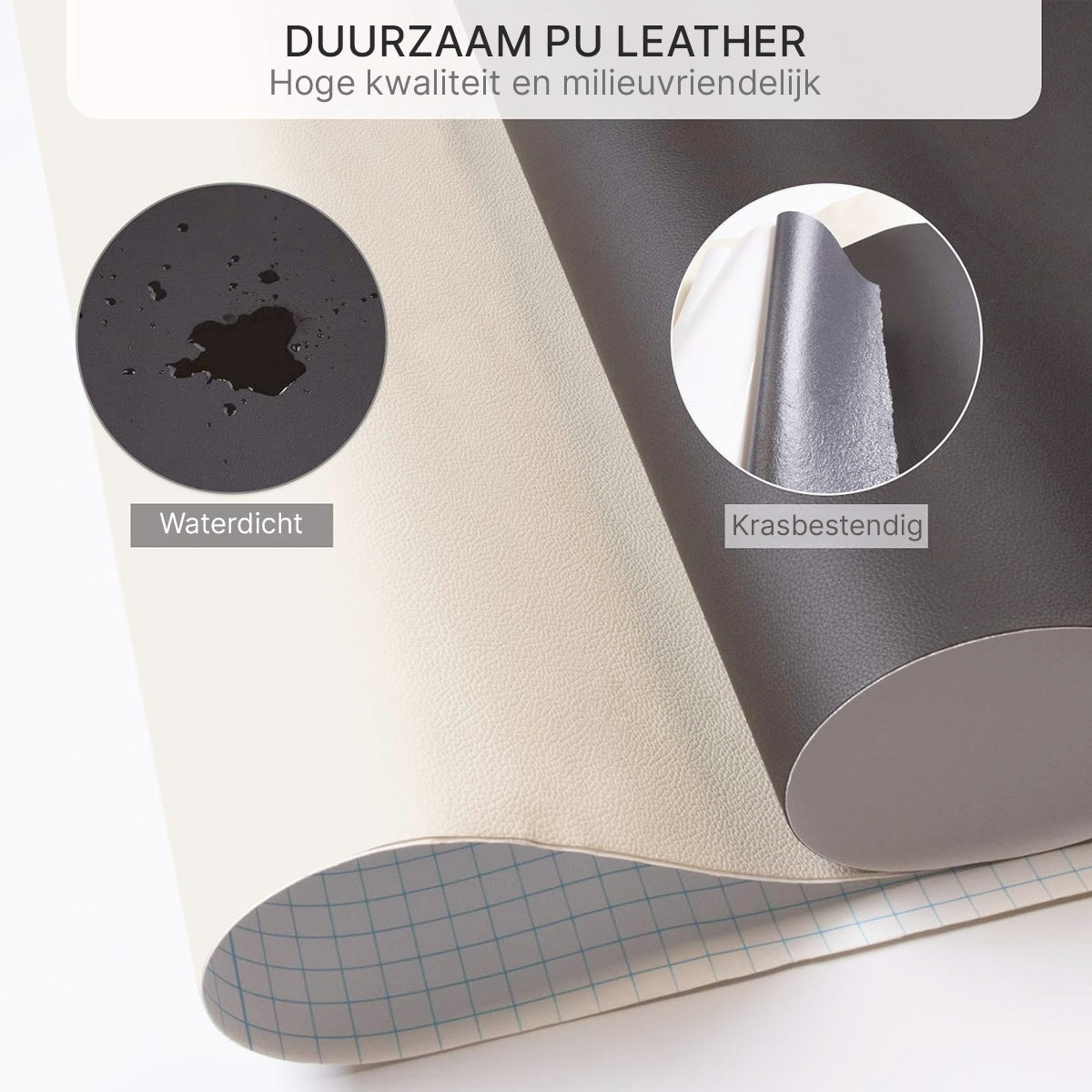 Patch de Réparation en Cuir PU Autocollant - Imperméable et Résistant