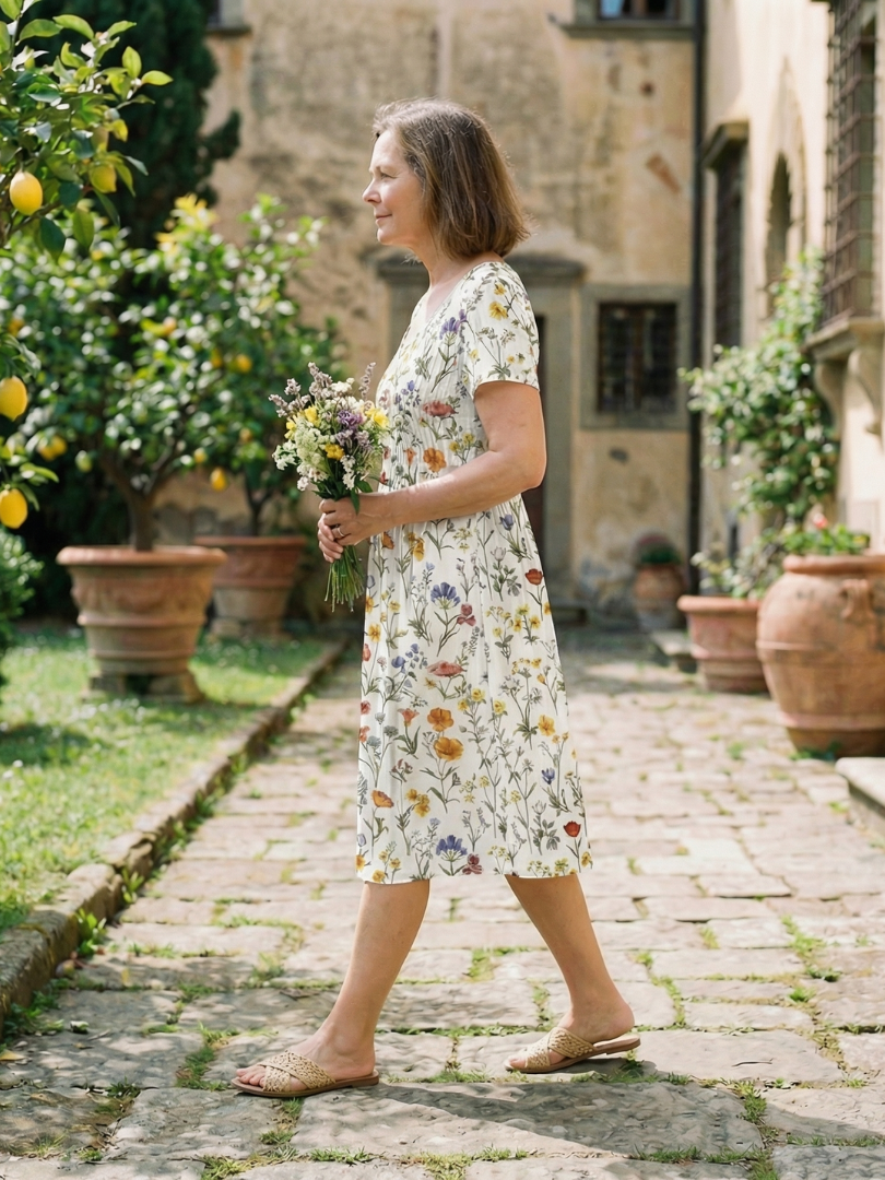 Florence | Robe Champêtre de Fleurs Sauvages