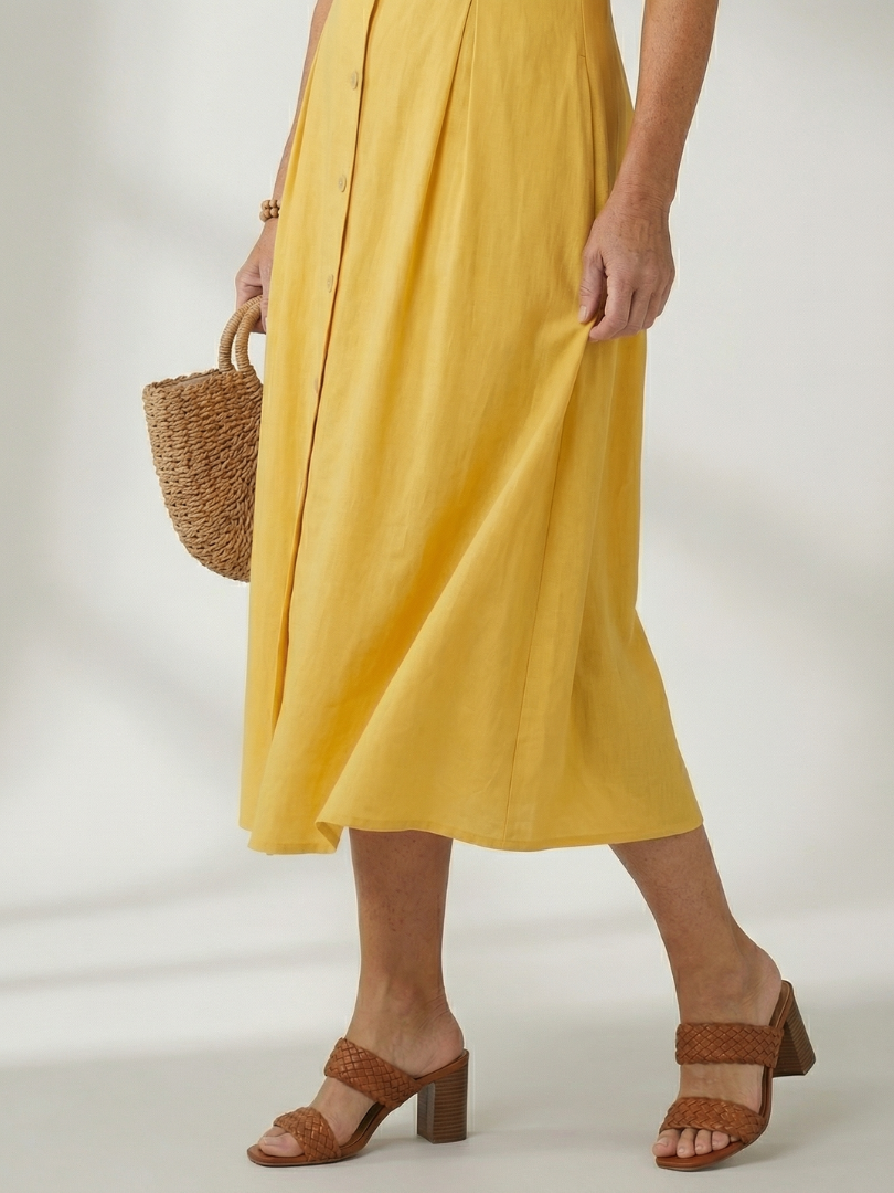 Celyn | Robe Midi à Boutons
