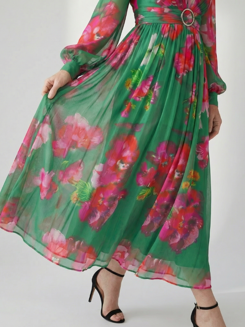 Valen | Robe Midi Florale Douce