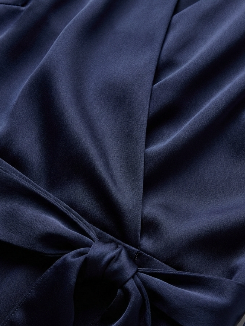 Briony | Robe Haute-Basse à Encolure Halter avec Nœud