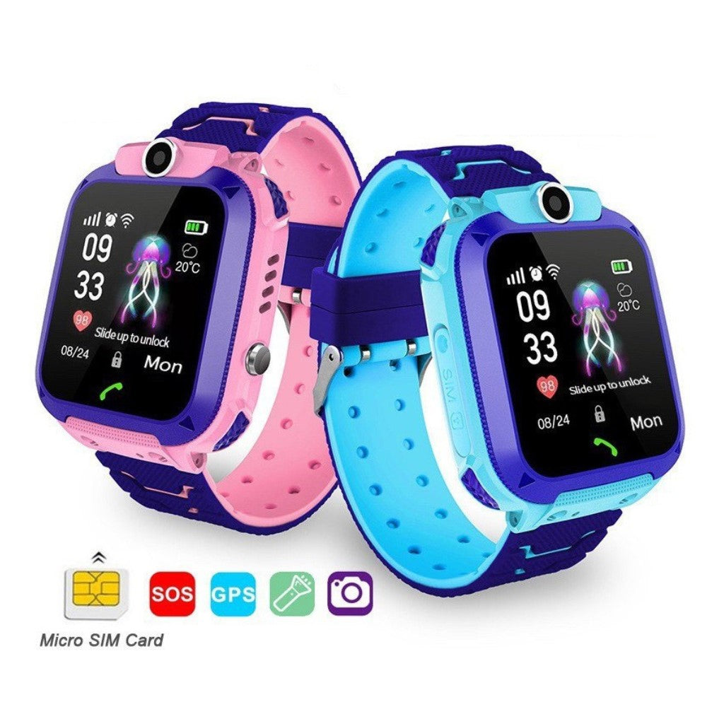 Montre intelligente pour enfants avec GPS, caméra, appels téléphoniques et bouton SOS