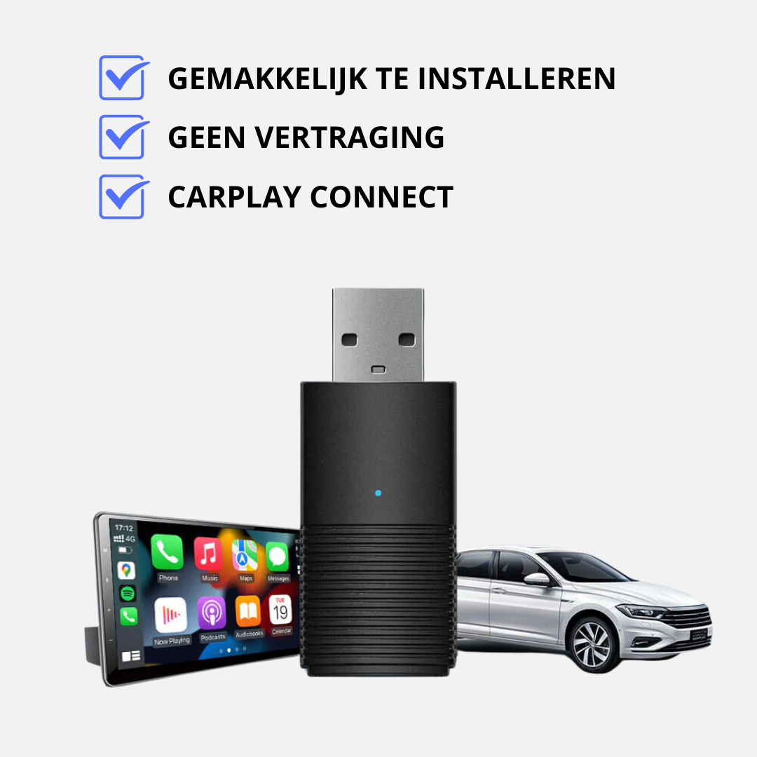 Apple/Android Carplay | Découvrez Carplay sans fil dans votre voiture | Connexion directe avec BT