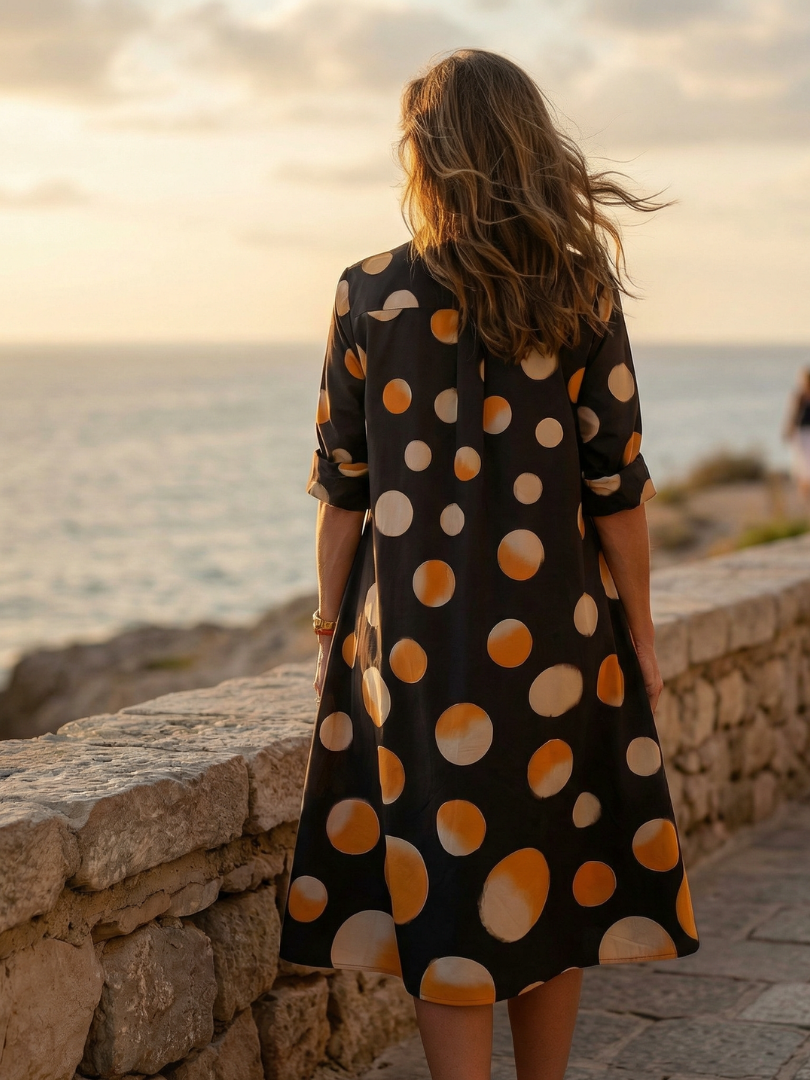 Vespera | Robe à Pois au Coucher du Soleil