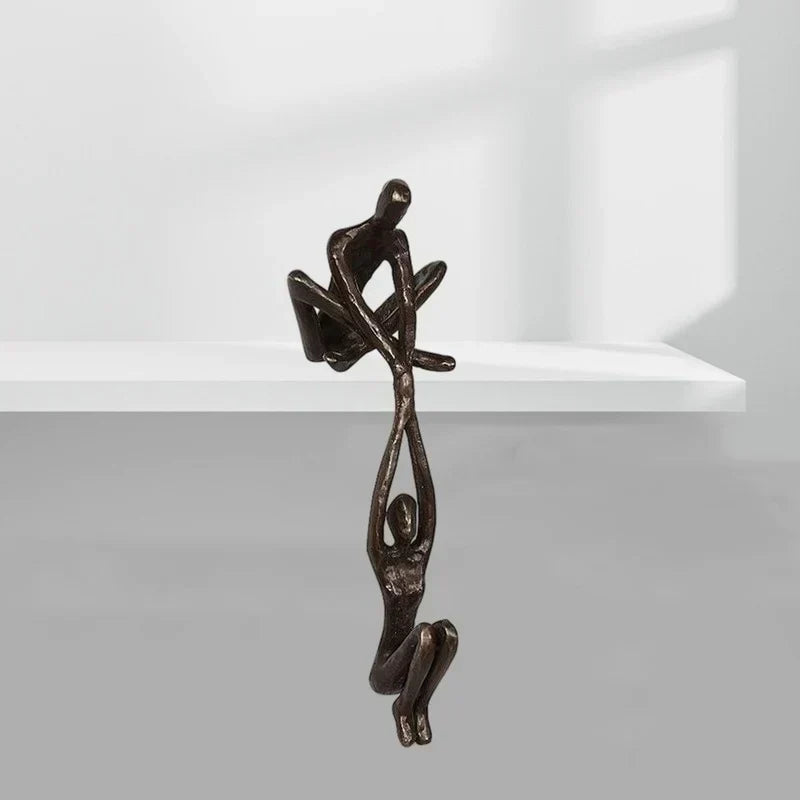 Amour Éternel et Force | Sculpture Figurine | Décoration Intérieure | Décoration Unique
