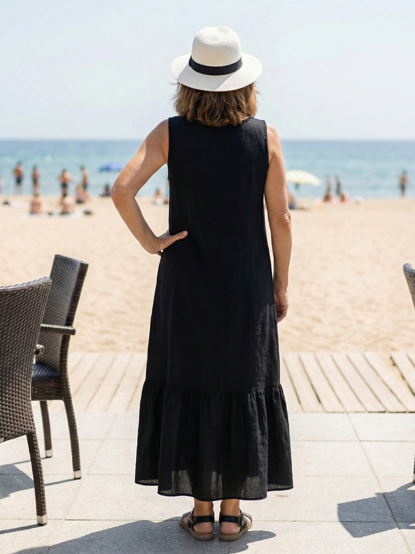 Ismerie | Robe Midi Drapée Facile