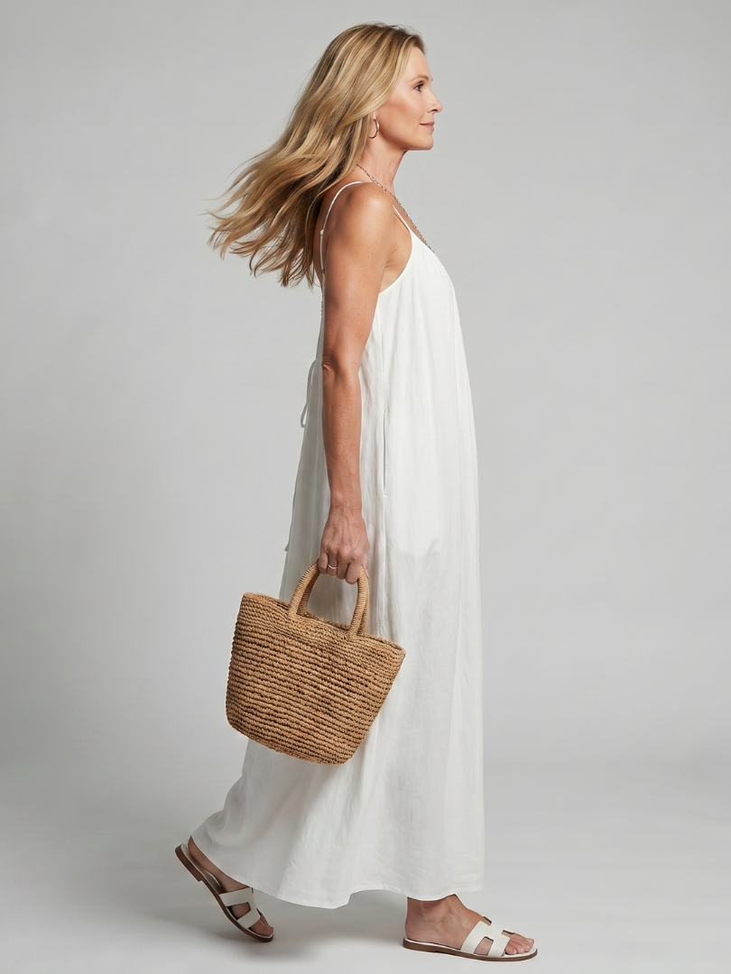 Tula | Robe de détente à encolure froncée