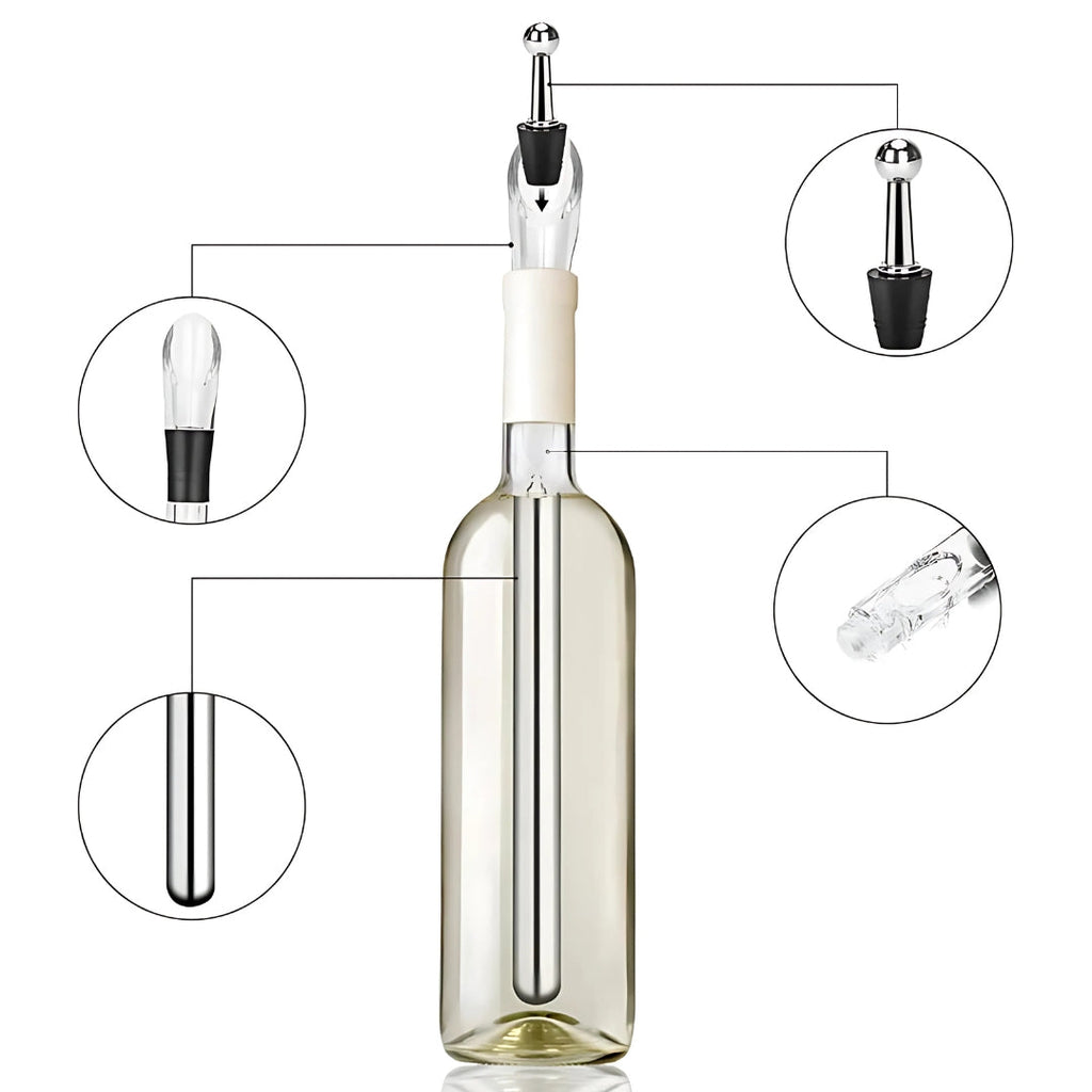 VinoElegance Luxe Bâton de Refroidissement à Vin | Température parfaite et service élégant