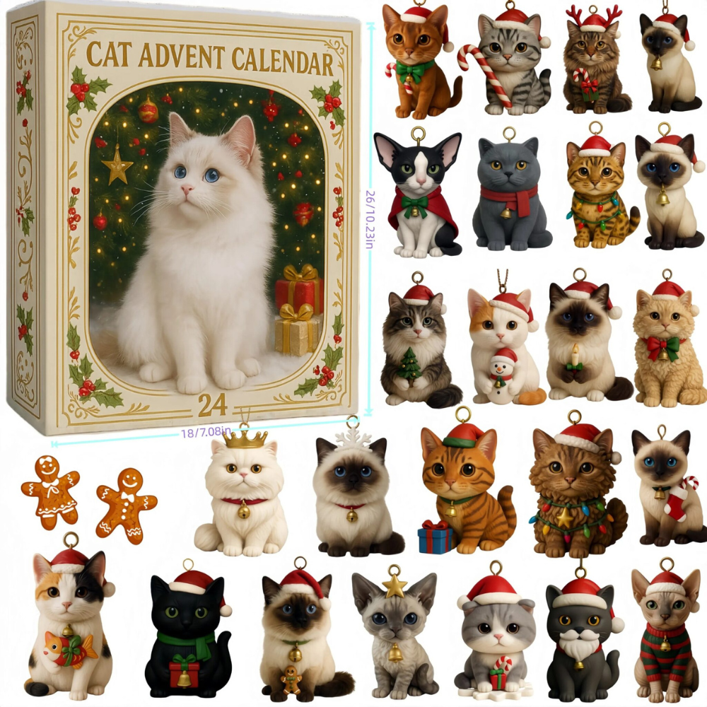 MeowMas | Compte à Rebours de Noël pour Chats Apportez de la Joie et l'Esprit de Noël dans Votre Maison