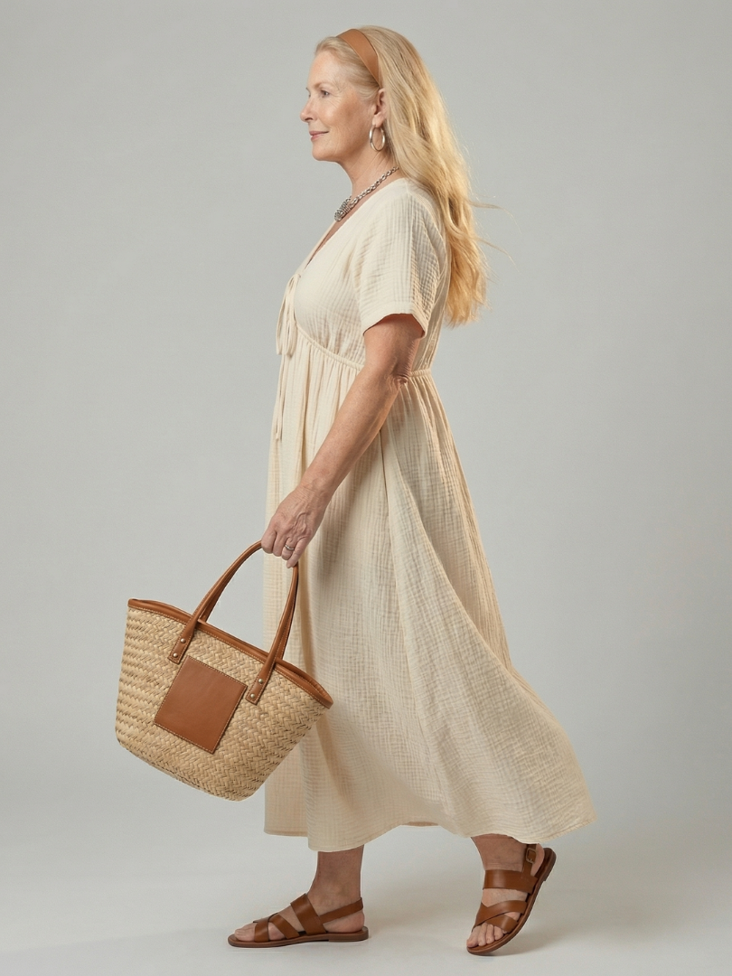 Sora | Robe Midi en Forme Nature