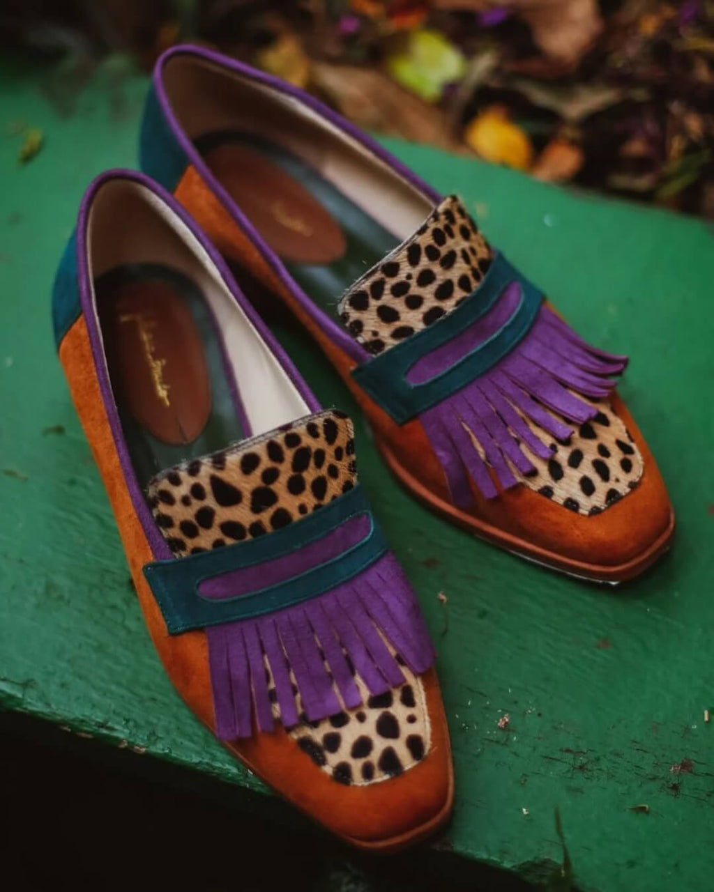 LOAFER AVEC FRANGES ET IMPRIMÉ ANIMAL