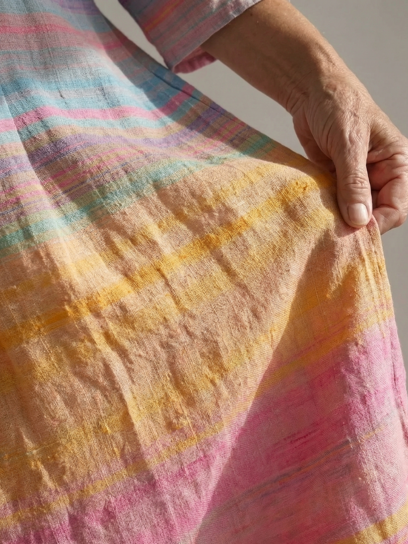 Blake | Robe Midi à Rayures Dégradées