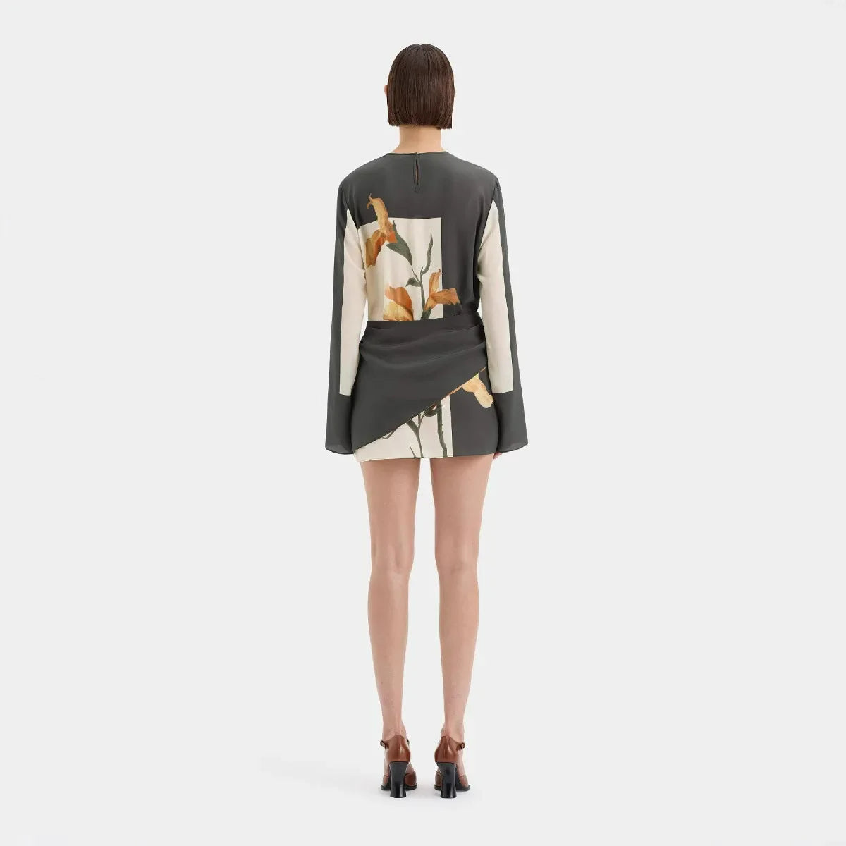 Robe Mini Cocktail Constance à Imprimé Floral