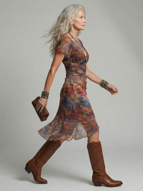 Aeris | Robe Midi Halter Silencieuse