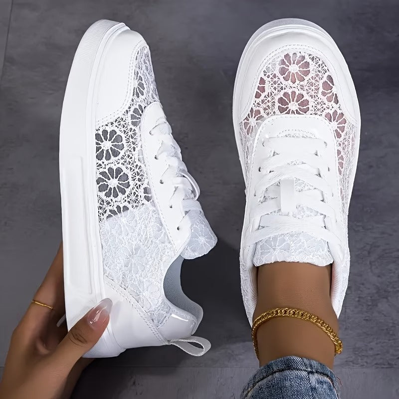 Lacielle | Baskets en Air-Mesh avec détail floral