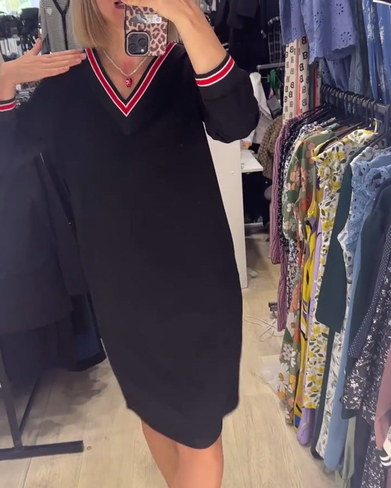 Elisa | Robe élégante à décolleté en V avec poches