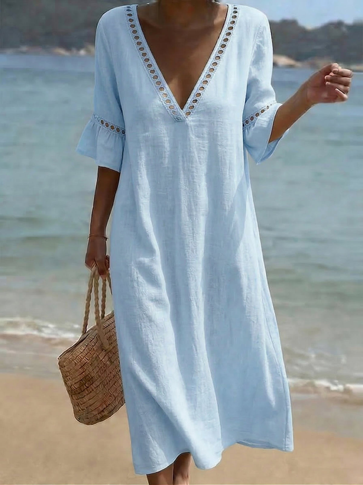 Yamada | Robe en coton-lin douce pour un confort quotidien