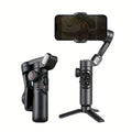 Stabilisateur de Gimbal Portable SmartPro - Stabilisateur PTZ Vidéo Vlog Smartphone Pliable pour iPhone, Android et Samsung