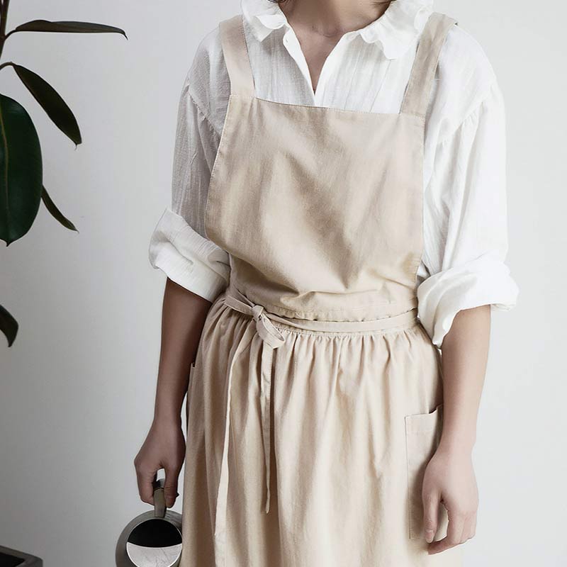 Tablier en coton imperméable avec poches pratiques – ChefMate