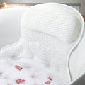 LuxieSpa 4D Coussin de Bain Luxe - Coussin Respirant avec Support pour le Cou et le Dos pour un Bain Relaxant