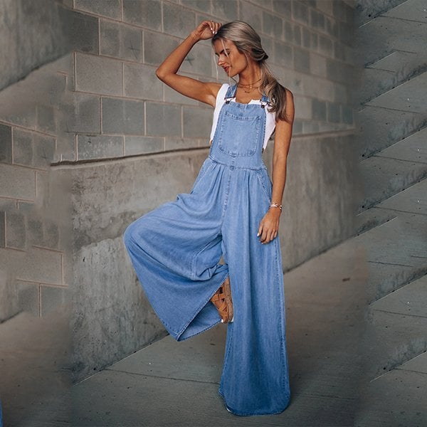Salopette en Denim pour Femmes